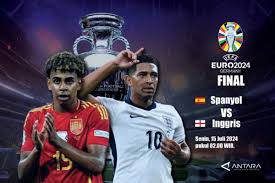 Inggris vs Spanyol di Final Euro 2024